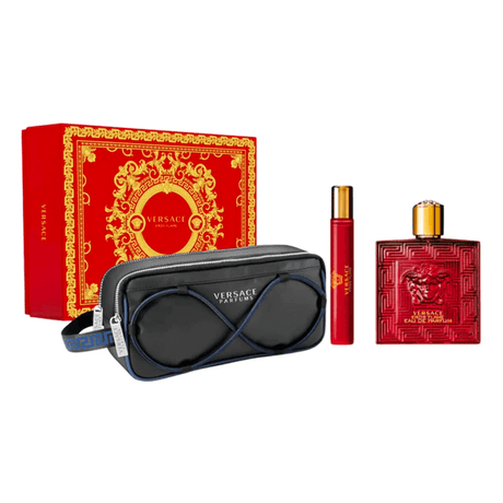 Versace Versace Eros Flame Set EDP 100 ML + EDP 10 ML + Bolso (H)