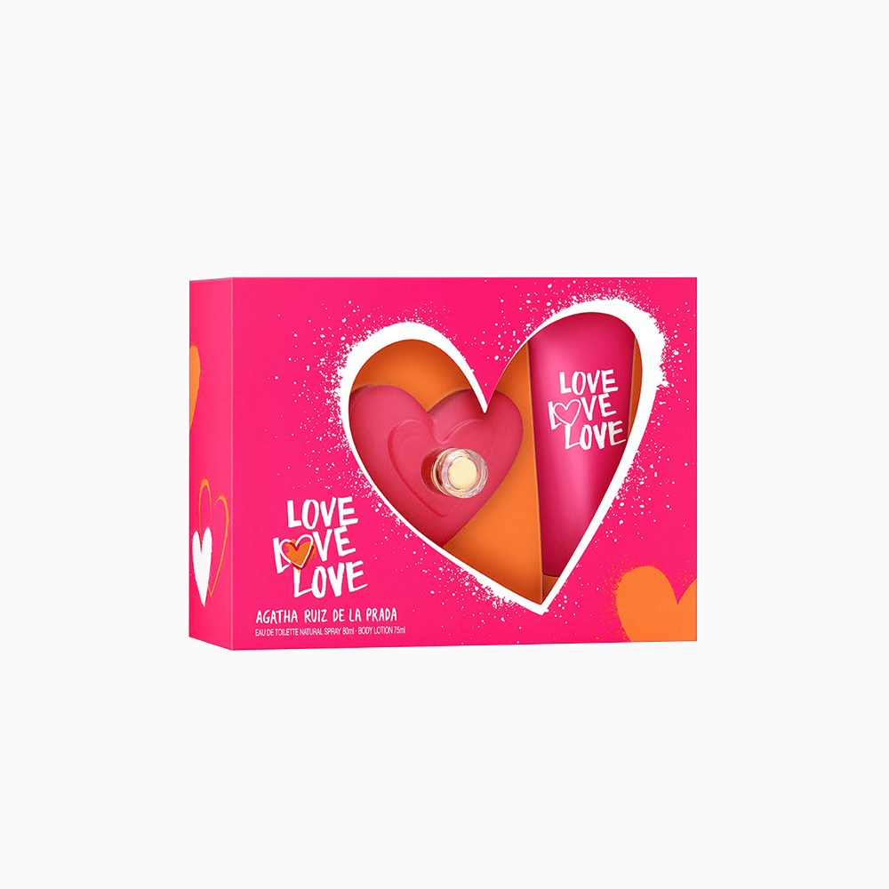 Agatha Ruiz De La Prada Love Love Love EDT 80 ML + Crema 75 ML (M)